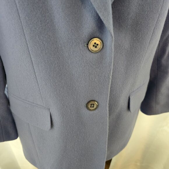 Vintage Talbots Blazer Womens 8 100% Cashmere Suit Jacket Academia Office USA - Picture 3 of 11